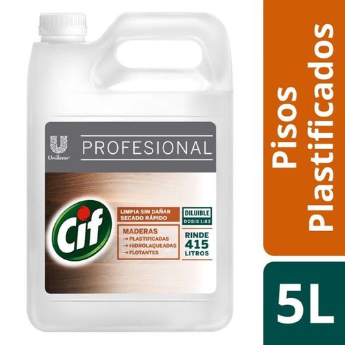 Cif Limpiador Pisos Plastificados X 5 Lts.