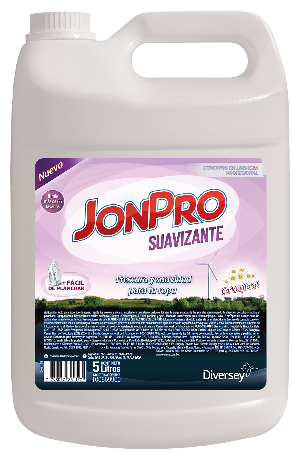 Jon Pro Suavizante X 5 Lts. (Diversey)