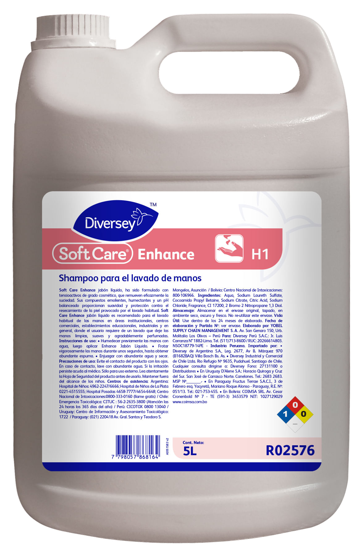 Softcare Enhance X 5 Lts (Diversey)