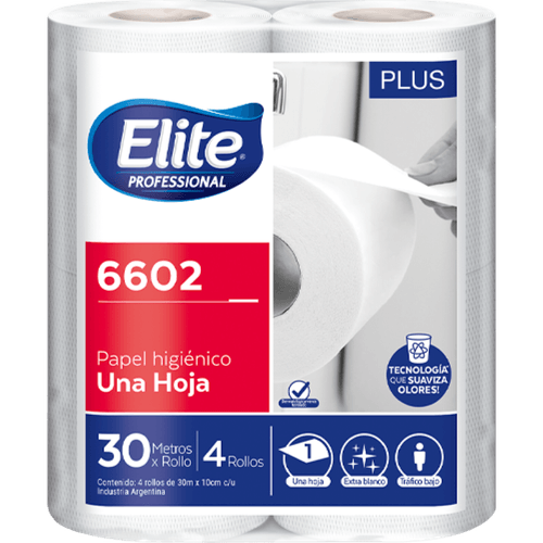 Papel Higienico Elite Plus S/H 30 Mts. 4 X 12 Un. (6602)