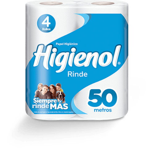 Papel Higienico Higienol Rinde 50 Mts. 12 X 4 Unid (1897)