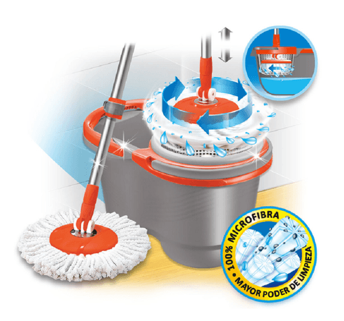 Iberia Pronto Turbo Matic Balde Centrifugador Con Mopa