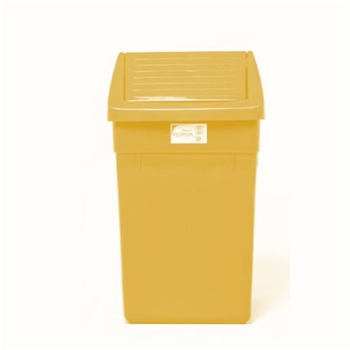 Cesto Papelero Pr44 Tapa Vaiven Amarillo