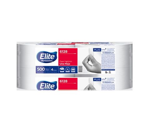 Papel Higienico Elite Plus S/H 500 Mts X 4 Un. (6128)