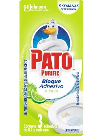 Pato Purific Bloque Adhesivo Citrus X 3 Unid