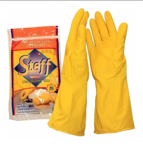 Guantes Domesticos De Latex Steff Mediano