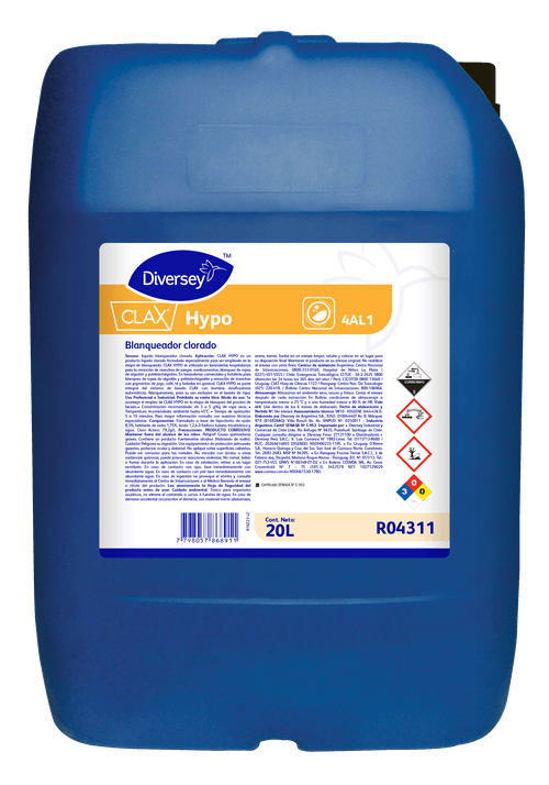 Clax Hypo Bidon X 20 Lts (Diversey)