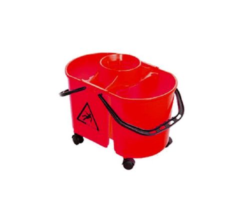 Balde Gemini Rojo Con Ruedas 20 Lts. Italimpia (2059R)