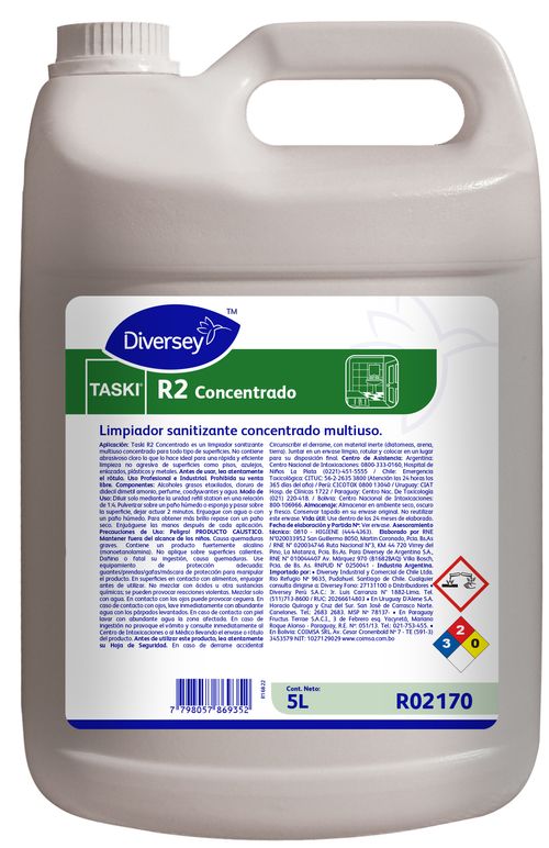 Taski R2 Concenrado X 5 Lts. (Diversey)