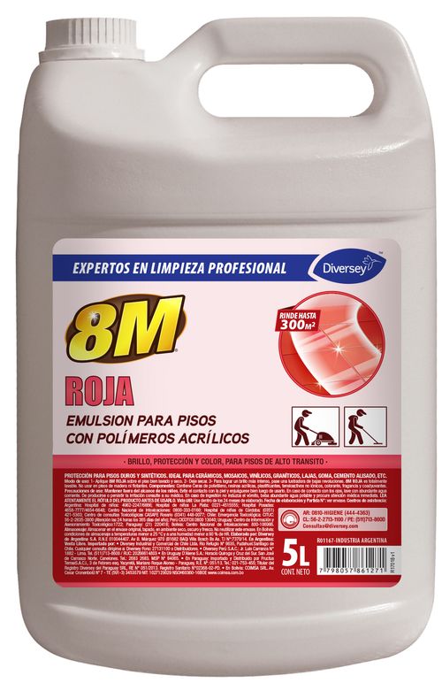 8M Roja X 5 Lts (Diversey)