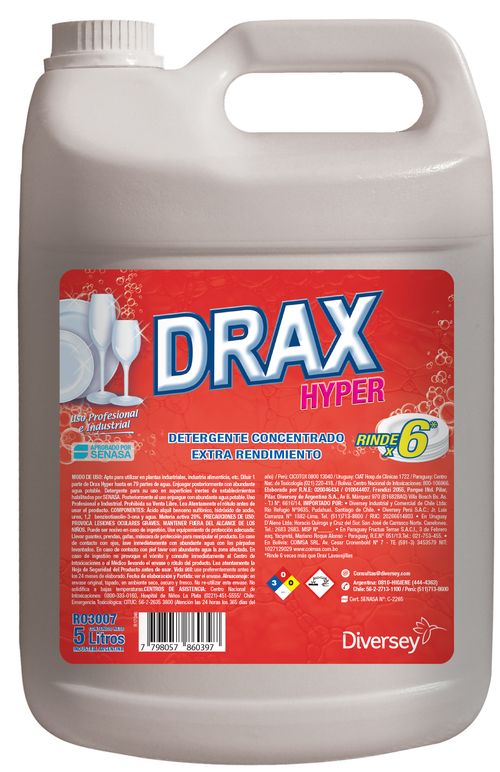 Drax Lavavajillas Limon X 5 Lts (Diversey)