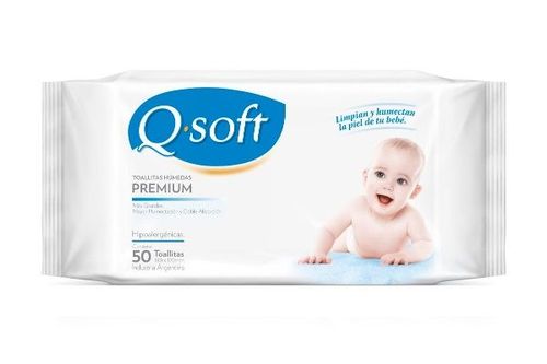 Q-Soft Toallitas Humedas Premiun Baby Clasica X 50 Unid