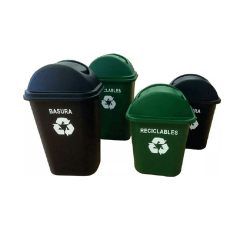Cesto Reciclable Para Seco/Basura De 35 Lts. Con Tapa Italimpia (G5635T)