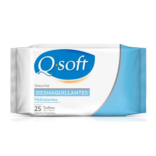 Q-Soft Toallitas Demaquillantes Hidratante X 25 Unid