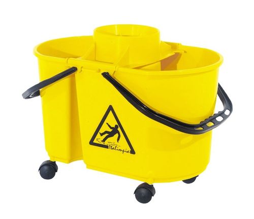 Balde Gemini Amarillo Con Ruedas Italimpia (2059Y)