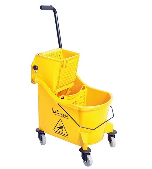 Balde Supermax Con Prensa 8000 Amarillo Italimpia (7970Y)