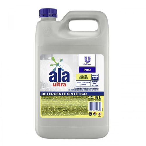 Detergente Ala Ultra Fragncia Citrica U Pro X 5 Lts
