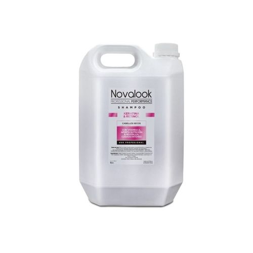 Shampoo De Cabello Keratina Y Retinol Profesional Novalook X 5 Lts.