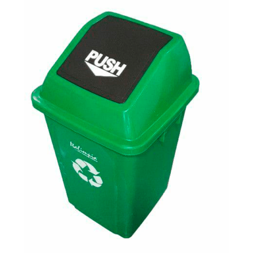 Cesto Con Tapa Push 60 Lts. Italimpia (5660G) Verde