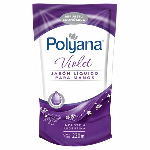 Jabon Liquido Para Manos Polyana Violet Doy Pack X 220 Cc