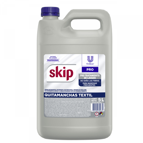 Quitamanchas Textil Skip Pretratamiento de Lavado x 5 Lts