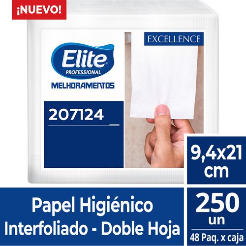 Papel Higiénico Intercalado Elite Caja 48 Paq. X 250 Un. (6621)