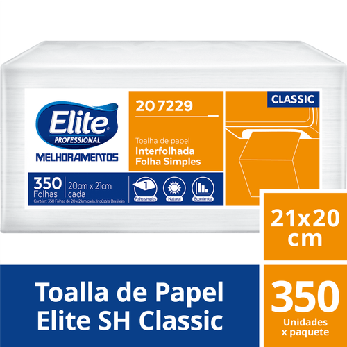 Toallas Intercaladas Elite Classic S/H 15 Paq x 350 Un (9146)