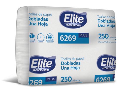 Toallas Intercaladas Elite Plus S/h Caja 10 X 250 Un (6269)