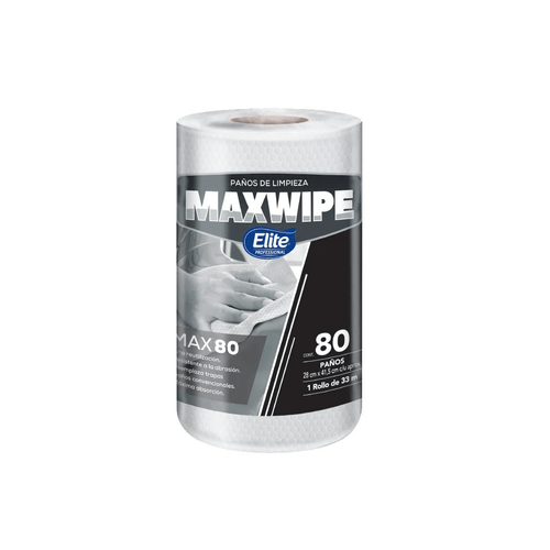 Paños Reutilizables Maxwipe 80 Rollo X 80 Paños (6388) Blanco