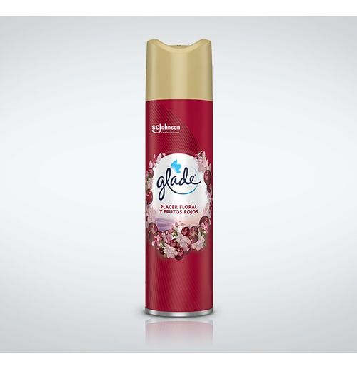 Aromatizante Glade Placer Floral Y Frutos Rojos X 380 Cc.