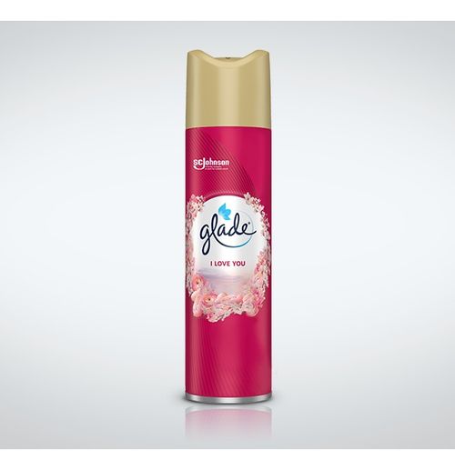 Aromatizante Glade En Aerosol I Love You X 380 Cc.