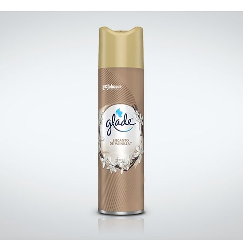 Aromatizante Glade En Aerosol Encanto De Vainilla X 380 Cc.
