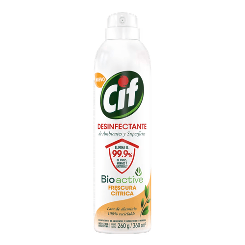 Cif Aerosol Desinfectante Frescura Citrica X 360 Cc