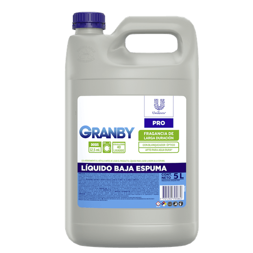 Jabon Liquido Baja Espuma Profesional Granby X 5 Lts