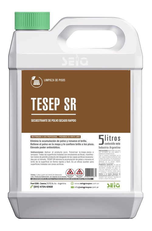 Secuestrante Para Polvo Tesep X 5 Lts Seiq