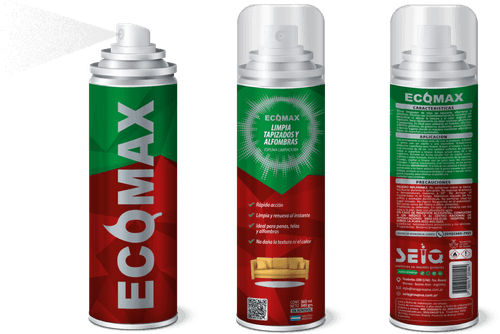 Espuma Limpia Tapizados Y Alfombras Aerosol Ecomax X 360 ml.