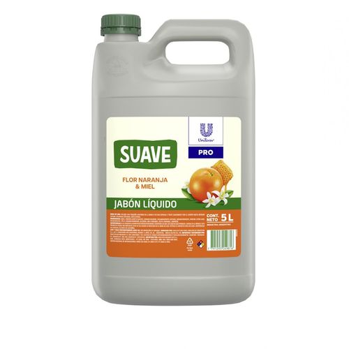 Jabon Liquido Para Manos Y Cuerpo Suave Naranja Y Miel X 5 Lts