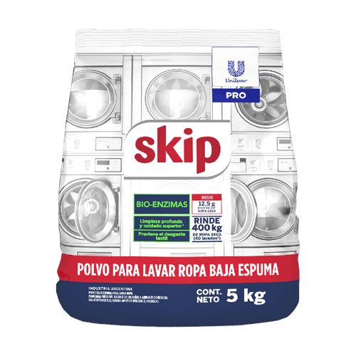 Jabon En Polvo Baja Espuma Skip X 5 Kg