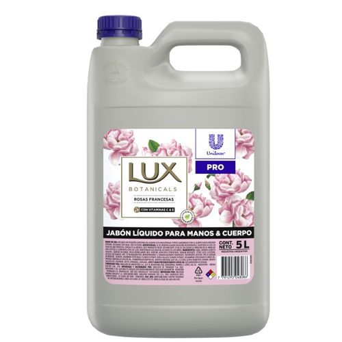 Jabon Liquido Para Manos Y Cuerpo Lux X 5 Lts Rosas Francesas