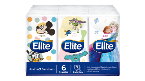 Pañuelos Elite Disney 210 Paquetes X 10 Unid (5498)